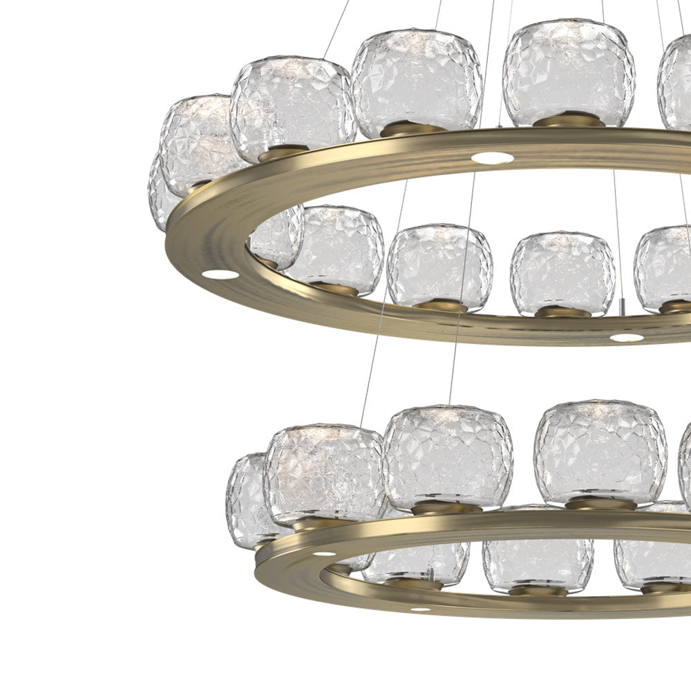 Vessel Two-Tier Ring LED Chandelier in Detail.