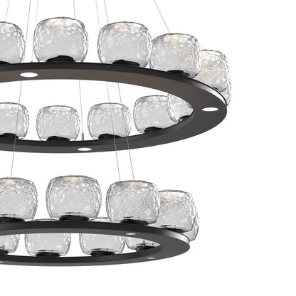 Vessel Two-Tier Ring LED Chandelier in Detail.