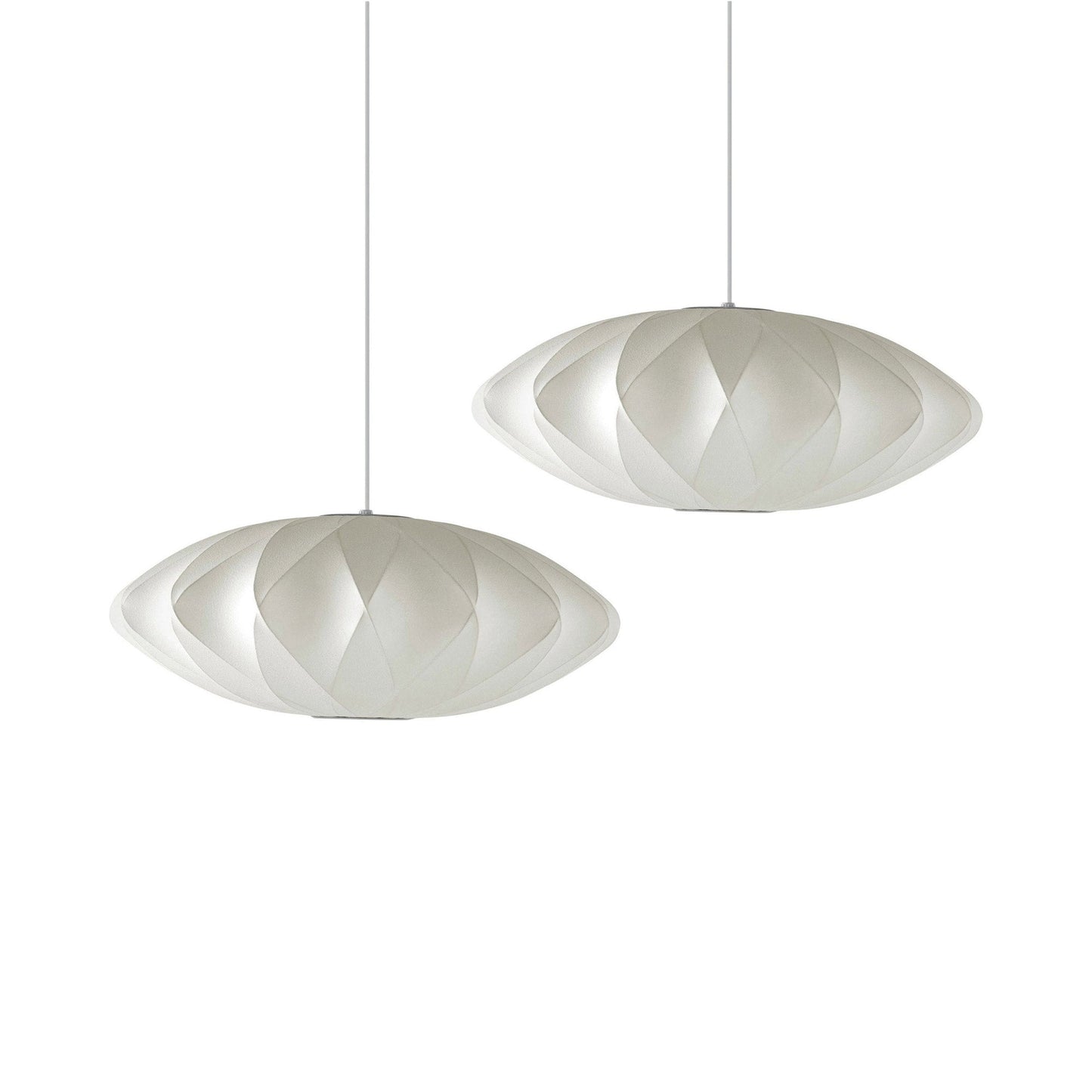 Nelson® Saucer Crisscross Bubble Pendant Light (Pair).