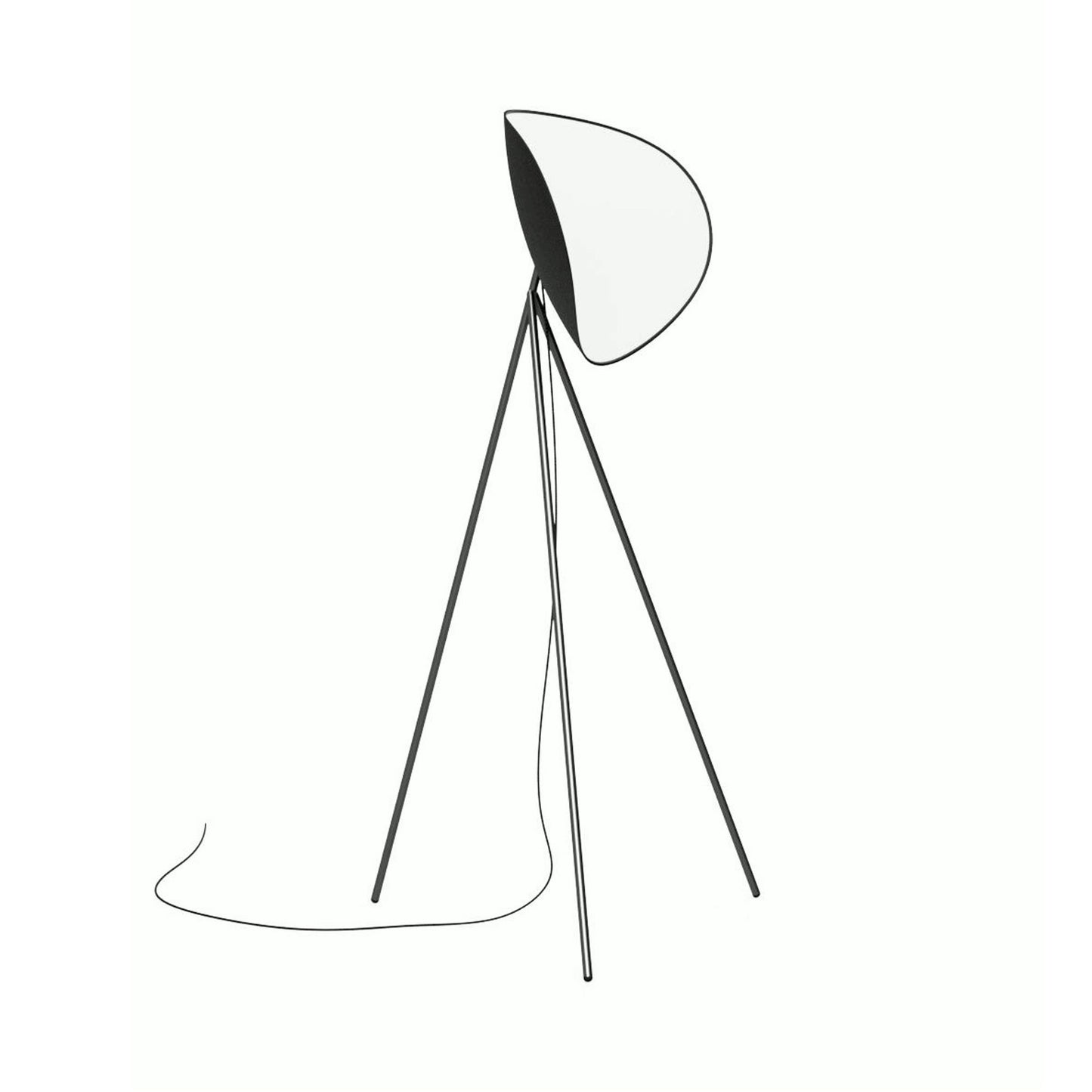 Infinity LED Floor Lamp in Galvanic Black (Black).