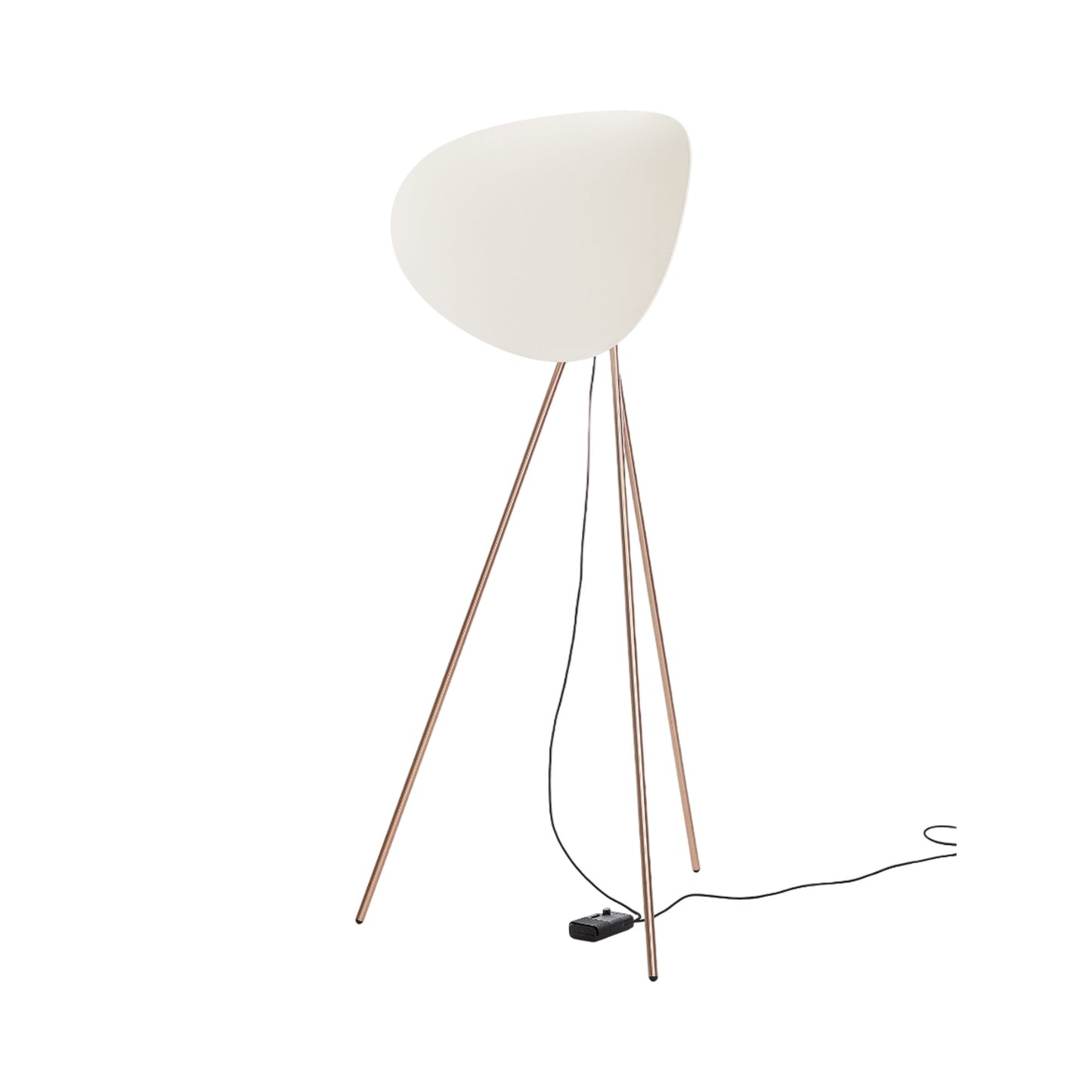 Infinity LED Floor Lamp in Brushed Bronze (White).