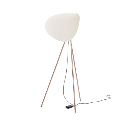 Infinity LED Floor Lamp in Brushed Bronze (White).