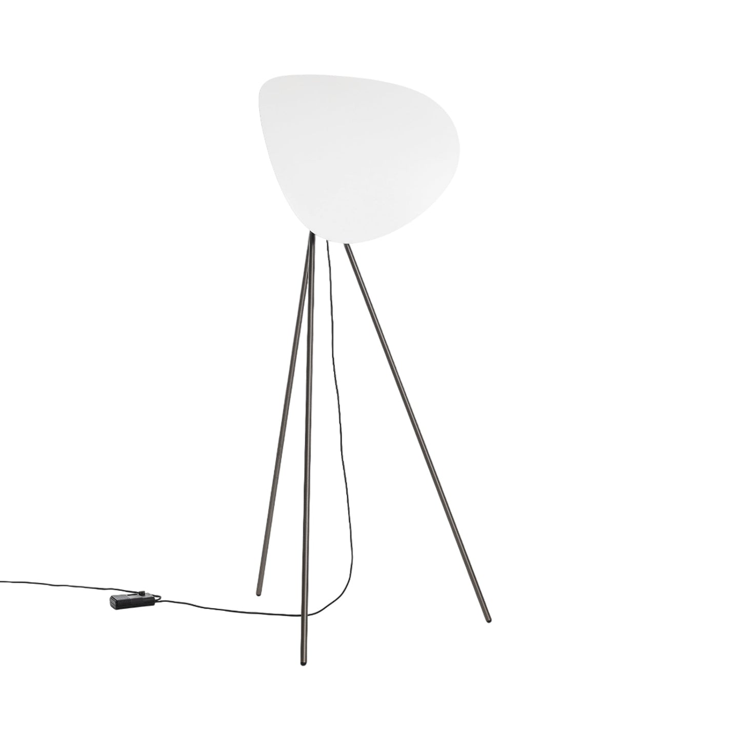 Infinity LED Floor Lamp in Galvanic Black (White).