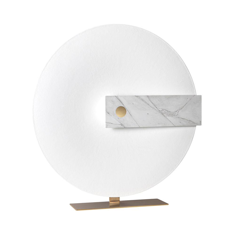 Meridiana LED Floor Lamp in White Marble.