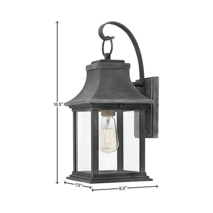 Adair Outdoor Wall Light - line drawing.