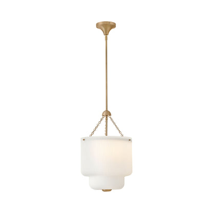 Adella Pendant Light in Etched Opal (14-Inch).