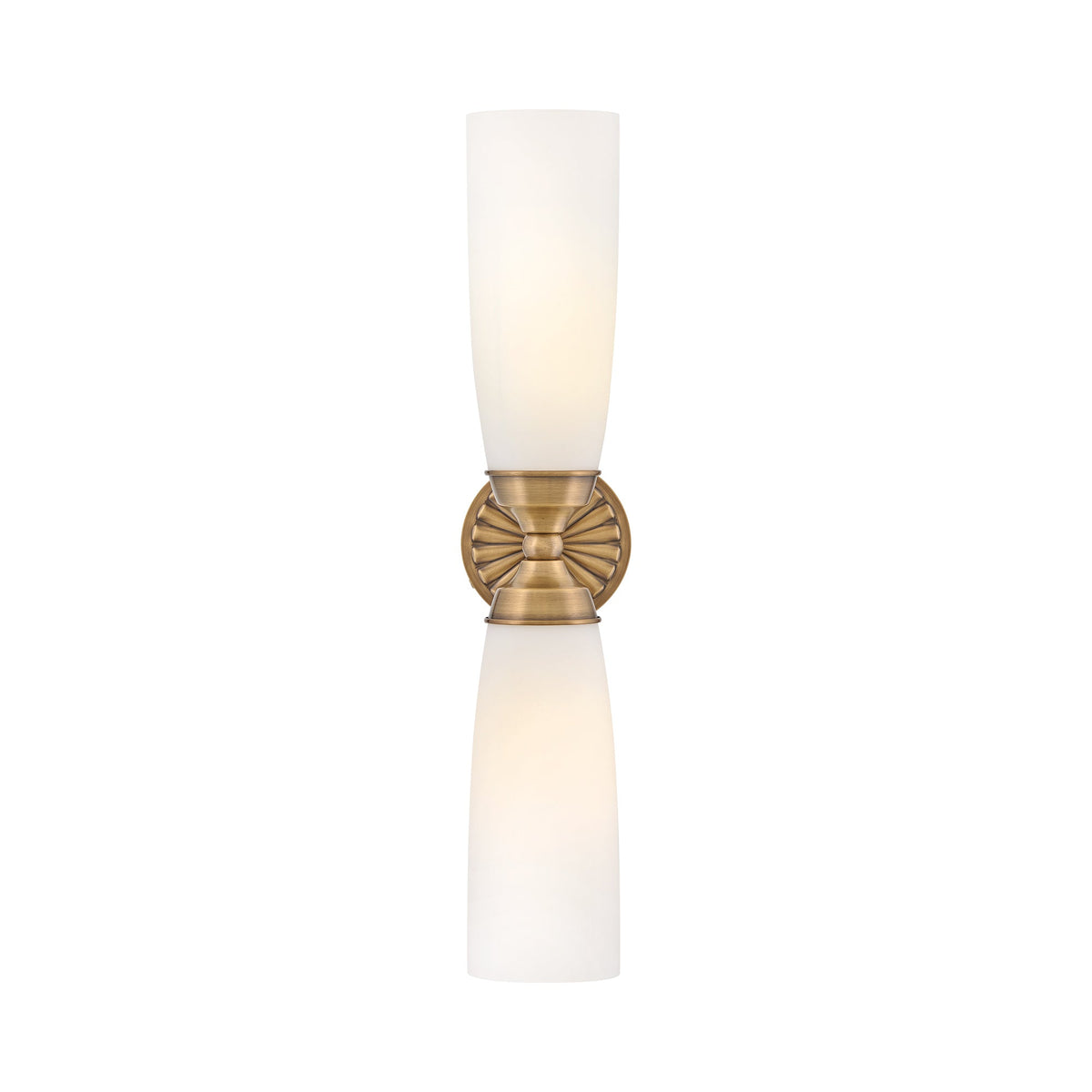 Alexis Bath Wall Light in Heritage Brass.