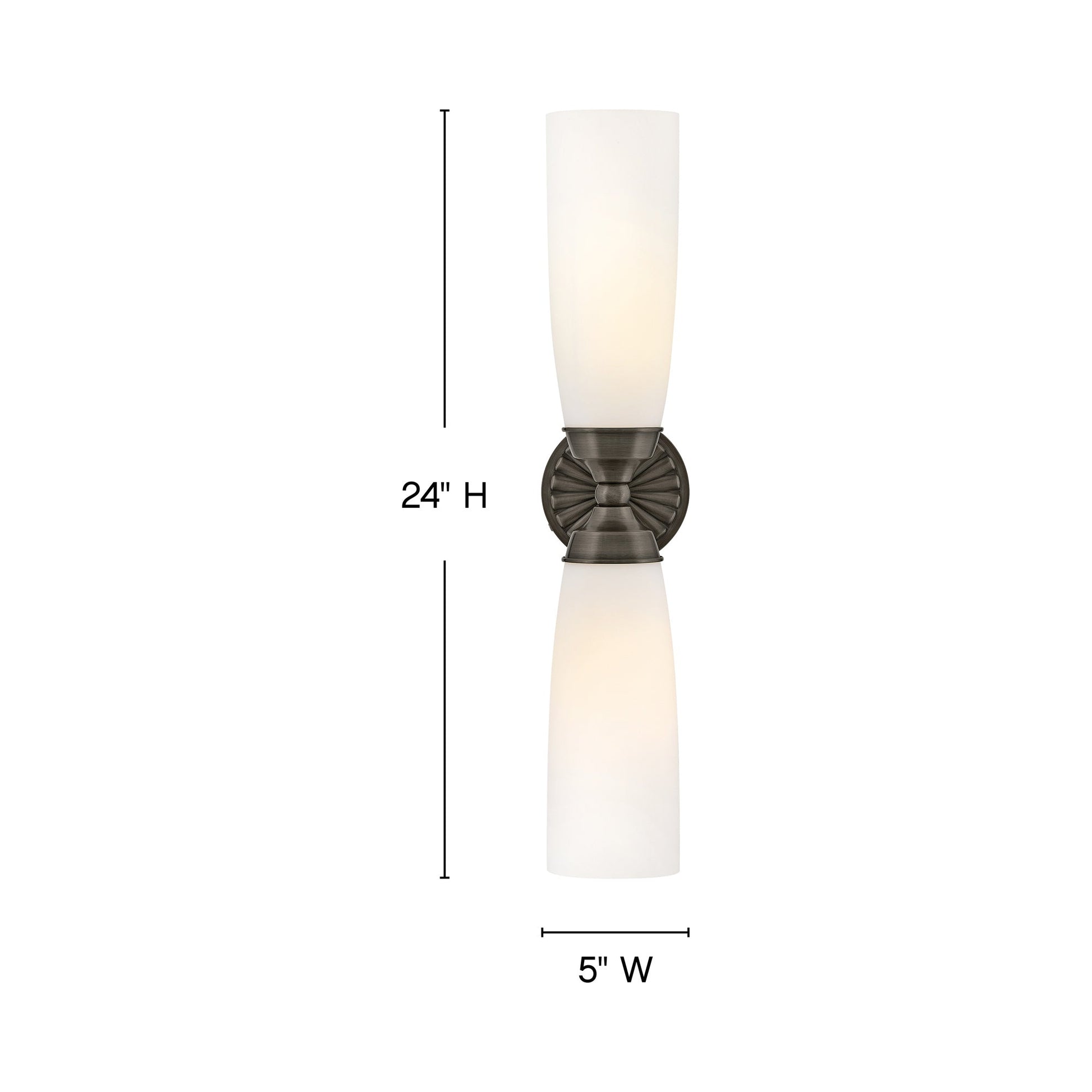 Alexis Bath Wall Light - line drawing.