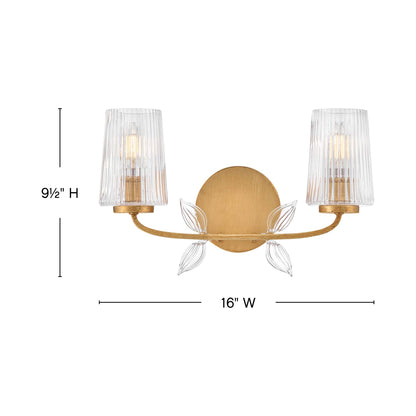 Aliso Bath Vanity Light - line drawing.
