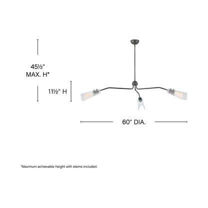 Altman Chandelier - line drawing.