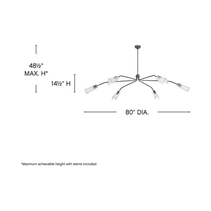 Altman Chandelier - line drawing.