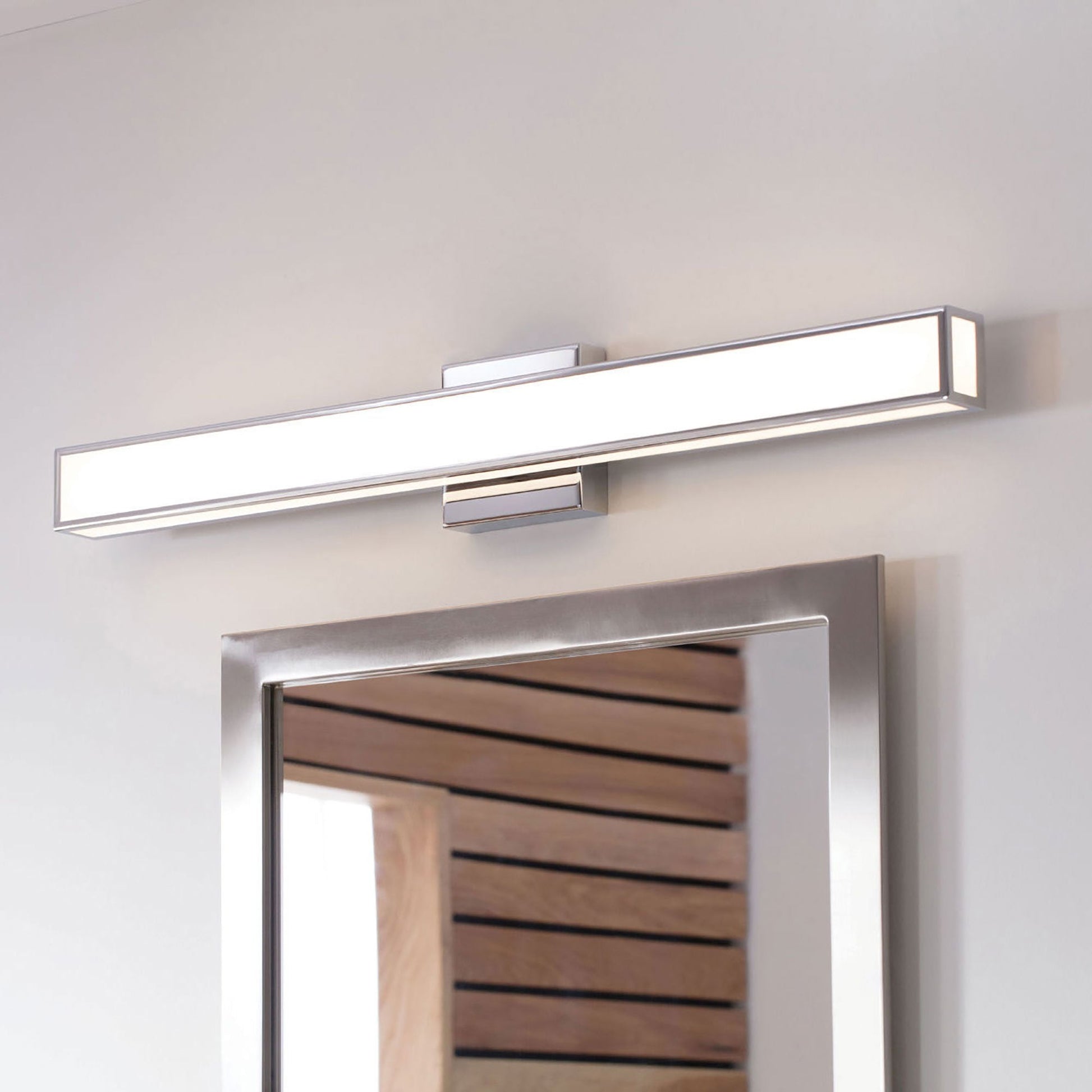 Alto LED Bath Vanity Light in bathroom.