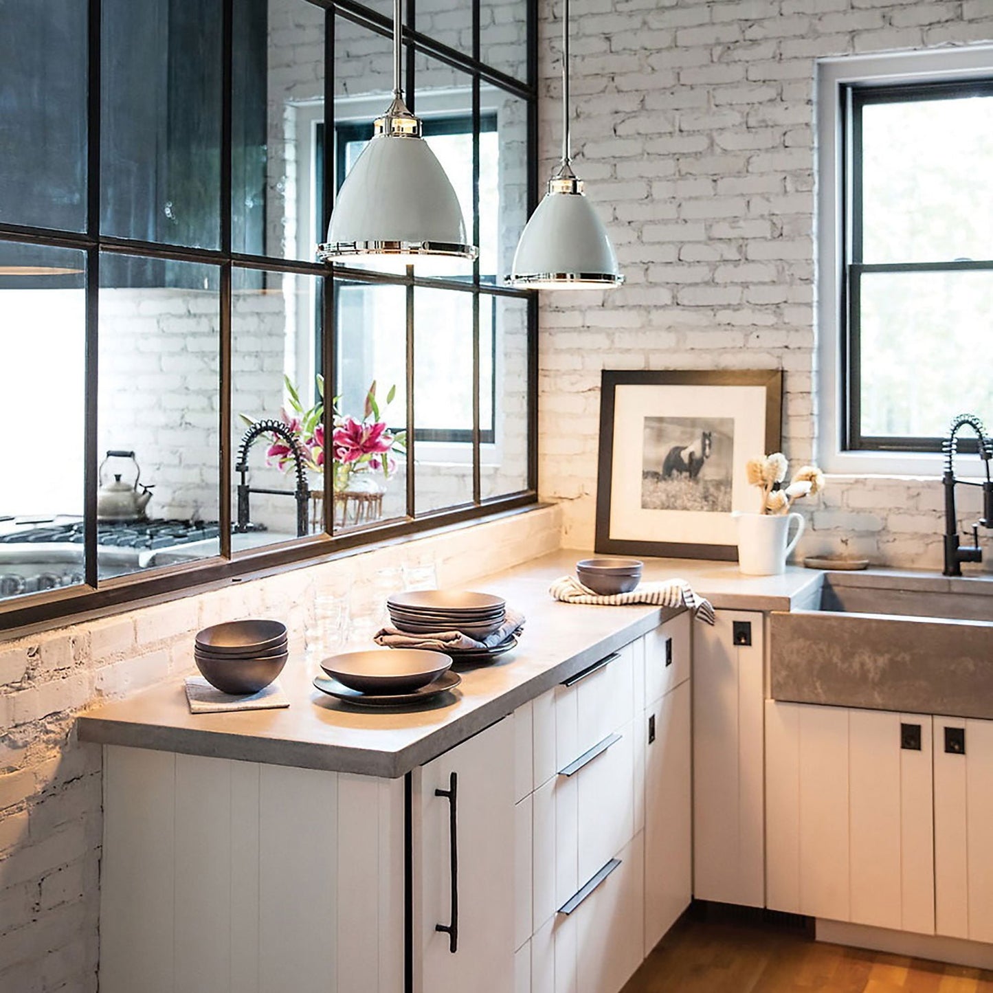 Amelia Mini Pendant Light in dining room.