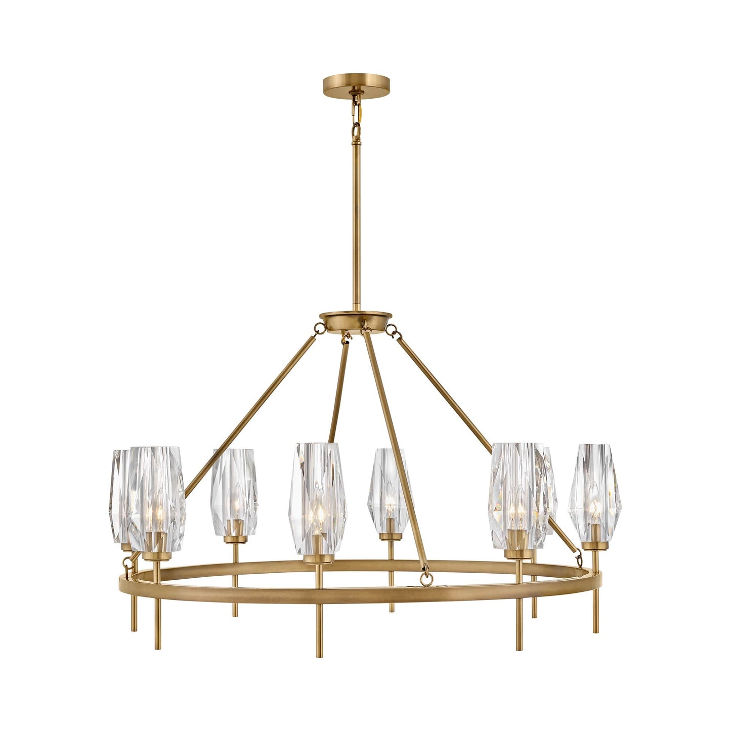 Ana Chandelier in Heritage Brass (8-Light).