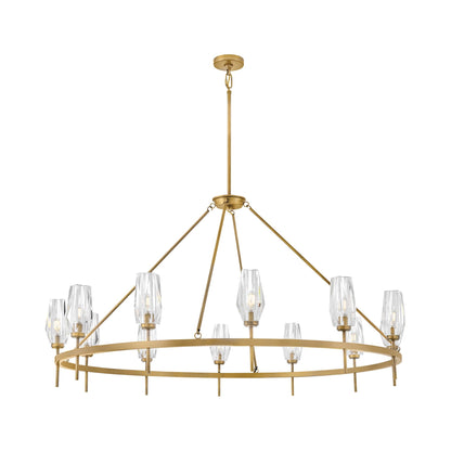 Ana Chandelier in Heritage Brass (12-Light).