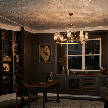 Ana Chandelier in office.