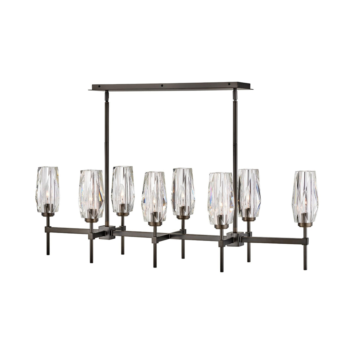 Ana Linear Pendant Light in Black Oxide.