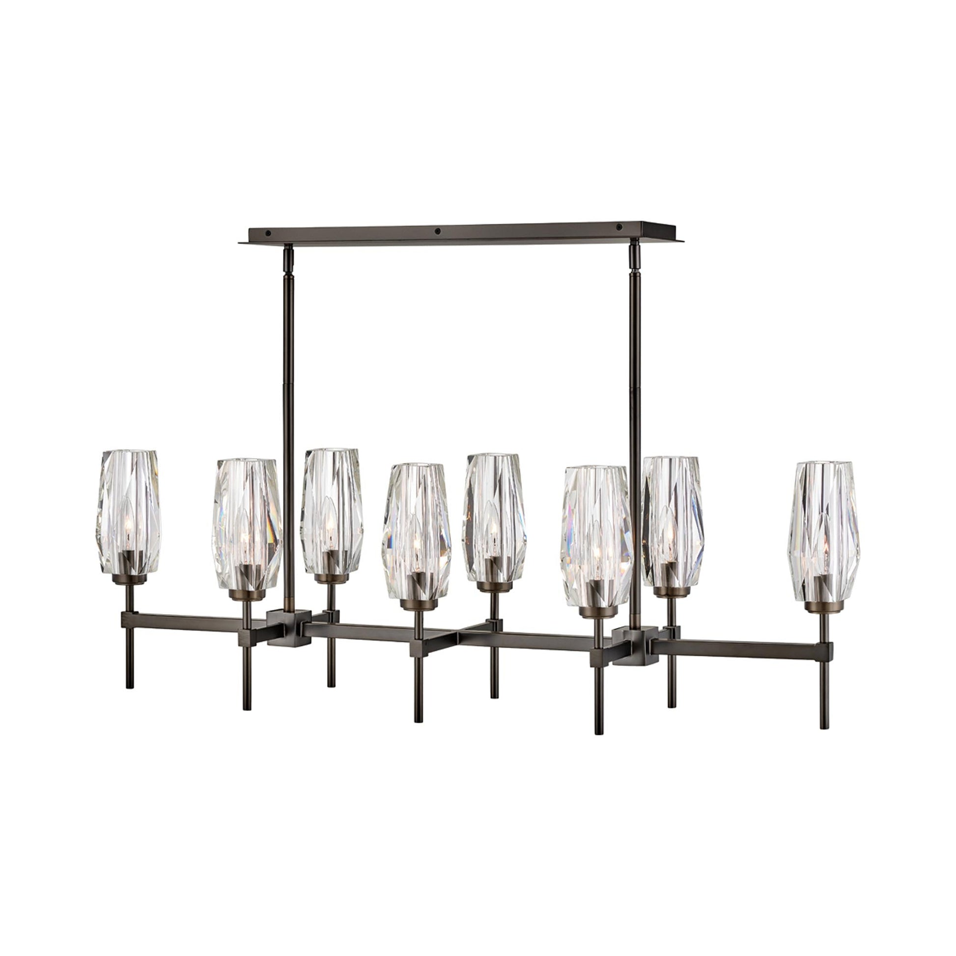 Ana Linear Pendant Light in Black Oxide.