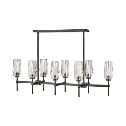 Ana Linear Pendant Light in Black Oxide.