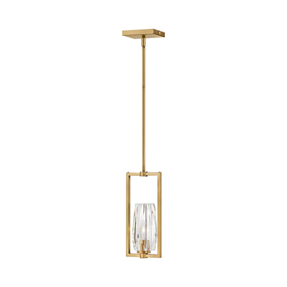 Ana Pendant Light in Heritage Brass.