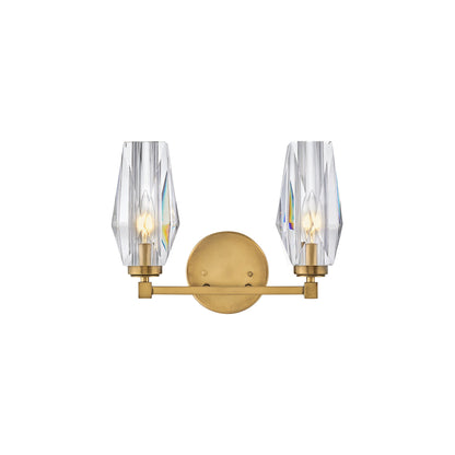 Ana Vanity Wall Light in Heritage Brass (2-Light).