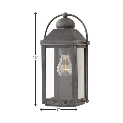 Anchorage Outdoor Wall Light - line drawing.