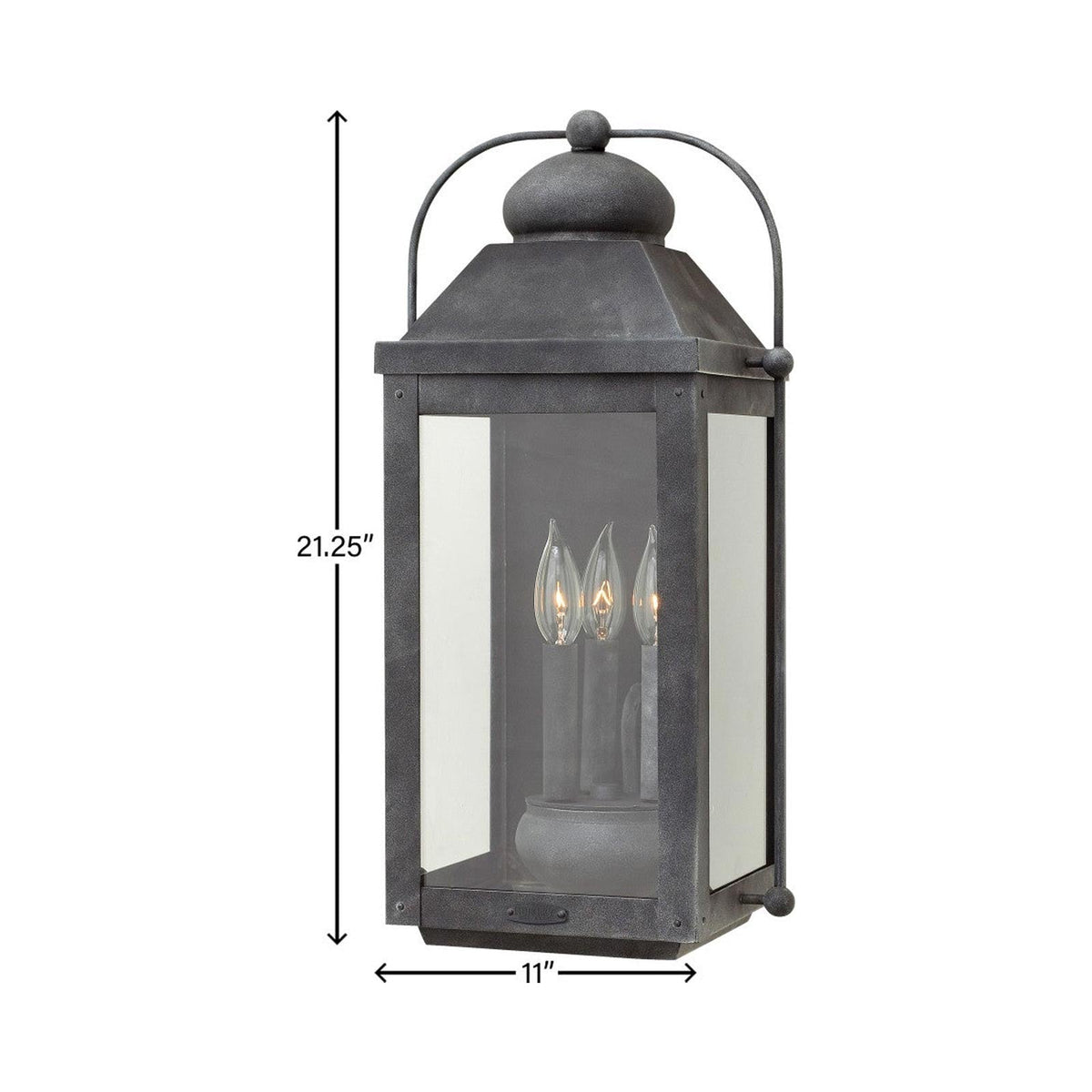 Anchorage Outdoor Wall Light - line drawing.