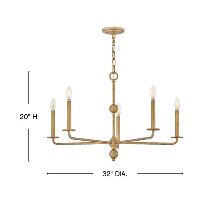 Ansel Chandelier - line drawing.
