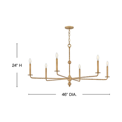 Ansel Chandelier - line drawing.
