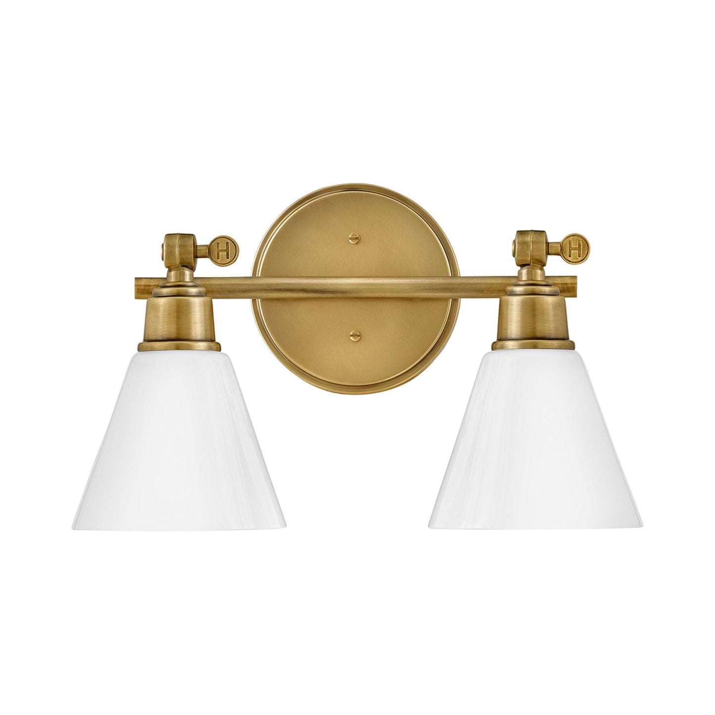 Arti Bath Vanity Light in Heritage Brass (2-Light).
