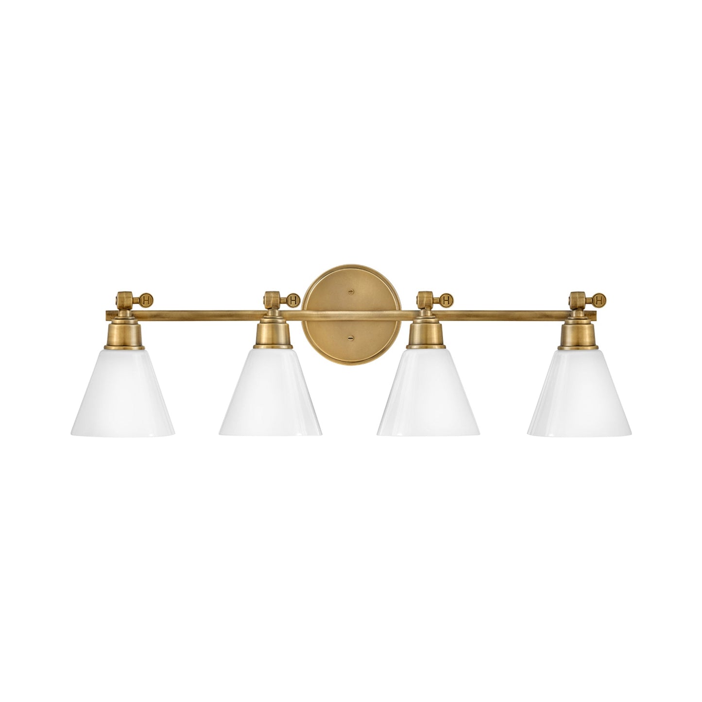 Arti Bath Vanity Light in Heritage Brass (4-Light).