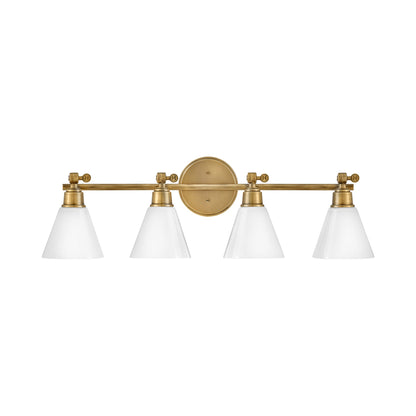 Arti Bath Vanity Light in Heritage Brass (4-Light).