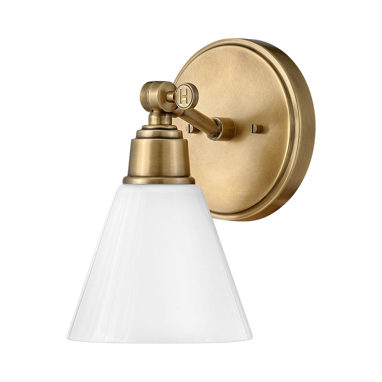 Arti Bath Wall Light in Heritage Brass.
