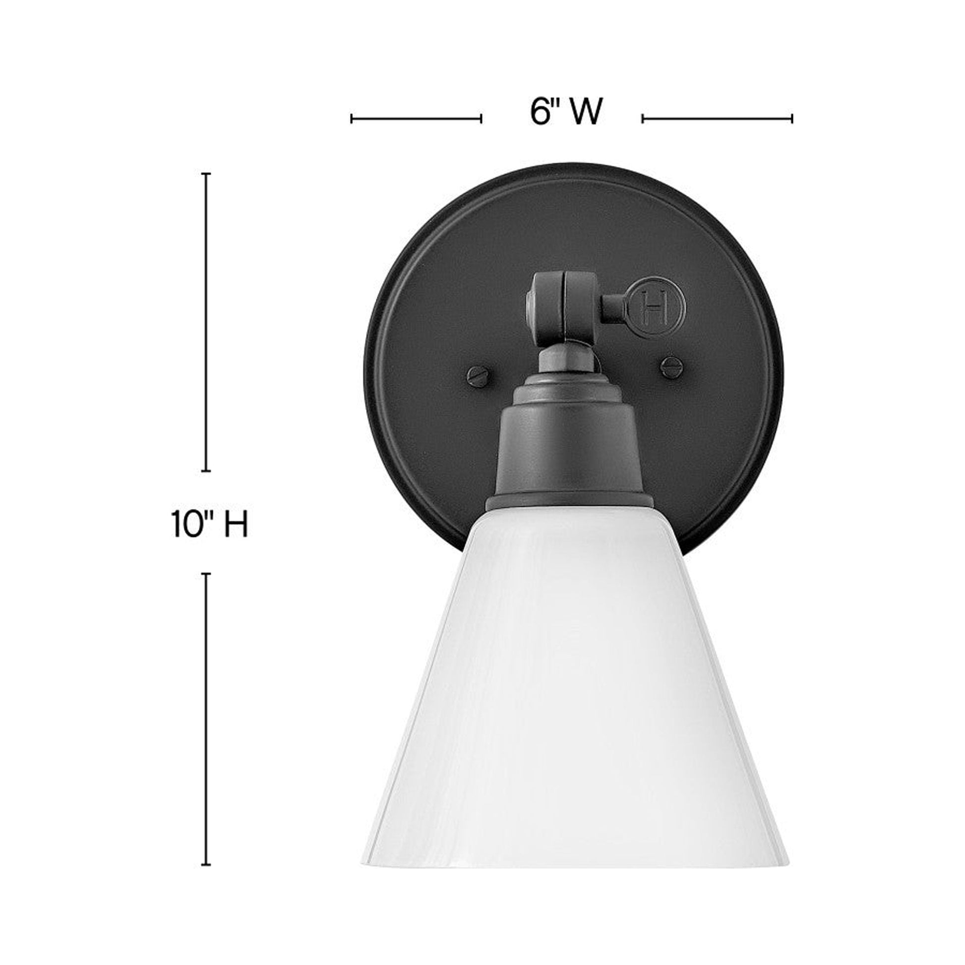 Arti Bath Wall Light - line drawing.