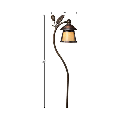 Aspen Outdoor Path Light - line drawing.