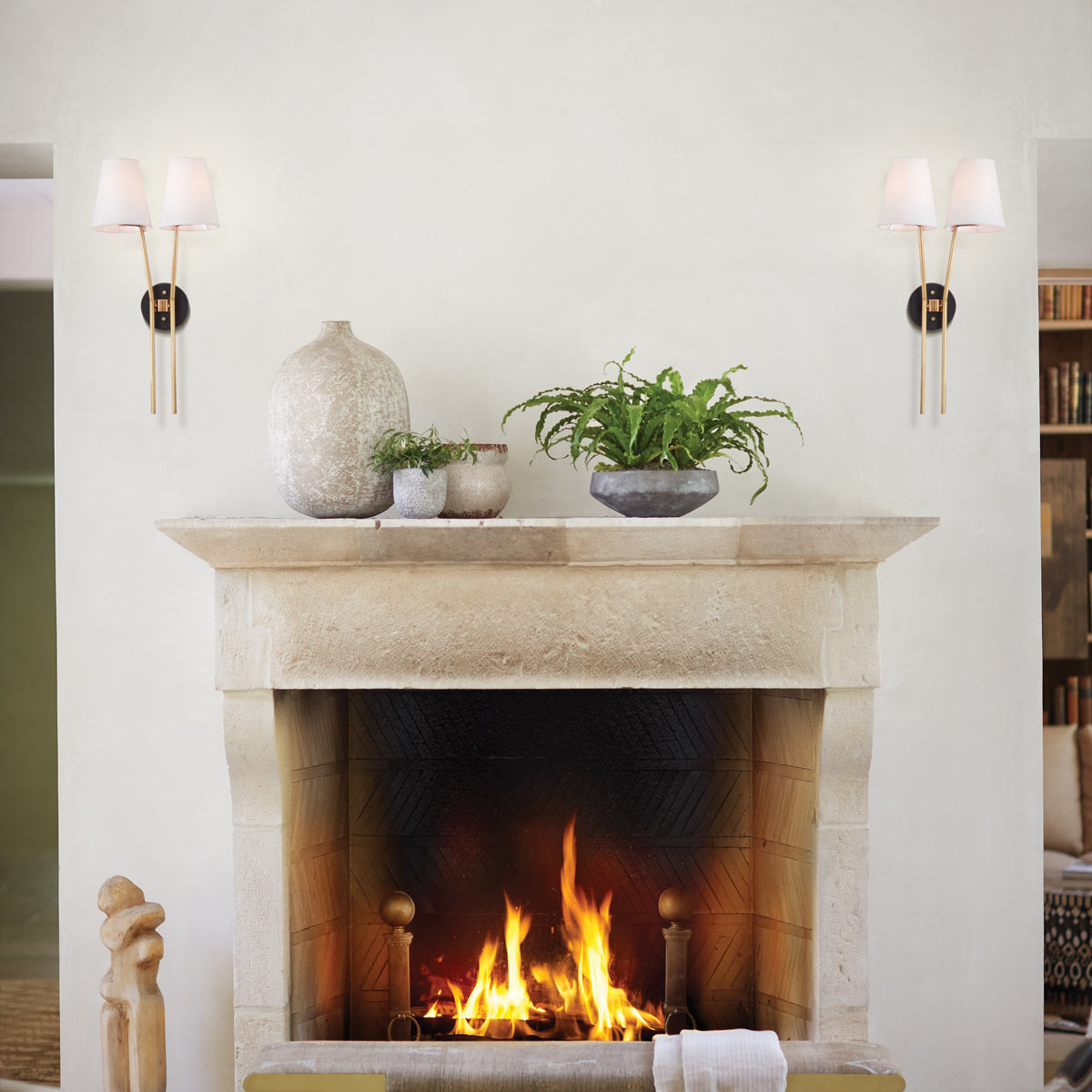 Aston Wall Light in living room.