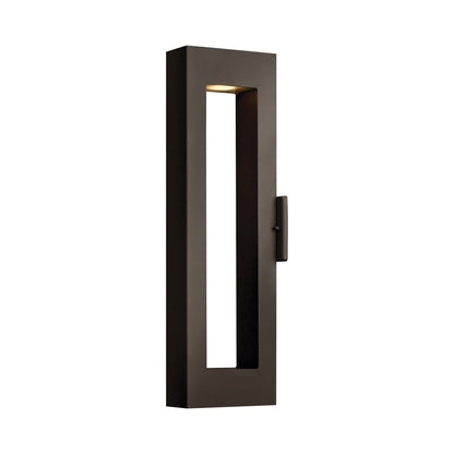 Atlantis Narrow Outdoor Wall Light in Bronze (24-Inch).