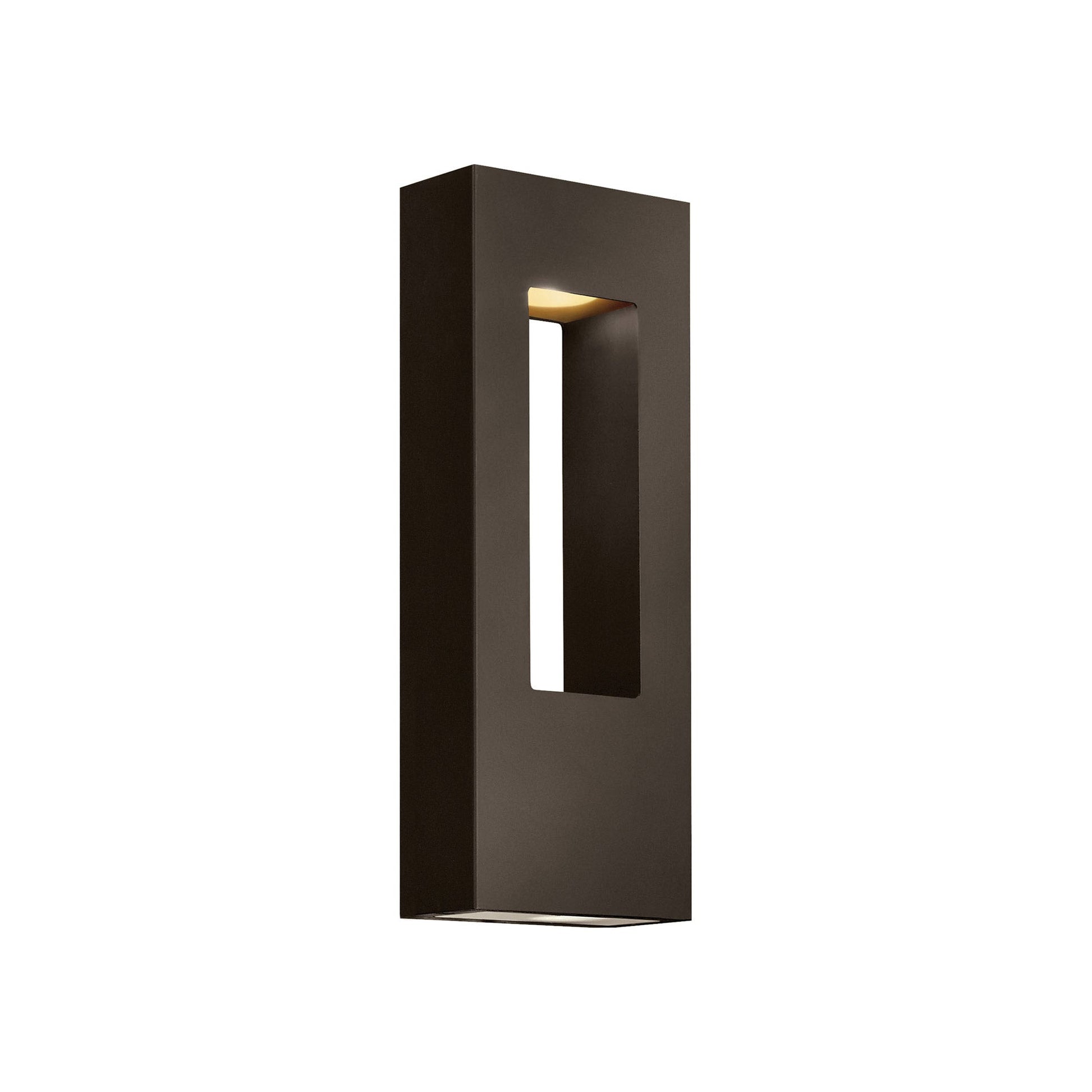 Atlantis Outdoor Wall Light in Bronze (16-Inch).