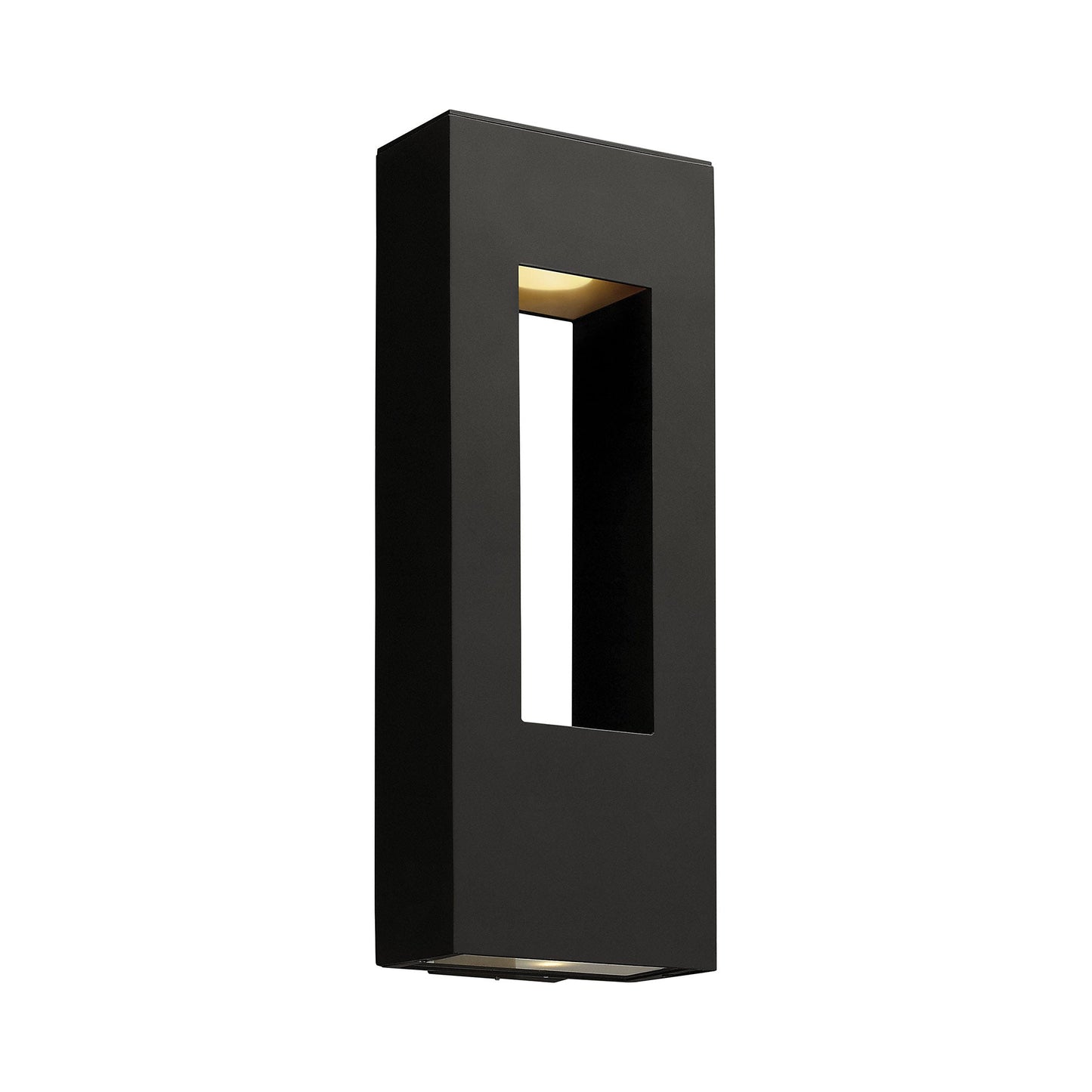 Atlantis Outdoor Wall Light in Satin Black (24-Inch).