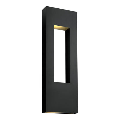 Atlantis Outdoor Wall Light in Satin Black (36-Inch).
