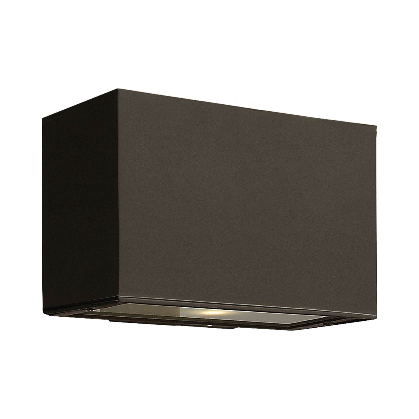 Atlantis Rectangular Outdoor Up / Down Wall Light in Bronze.