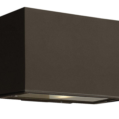 Atlantis Rectangular Outdoor Up / Down Wall Light in Detail.