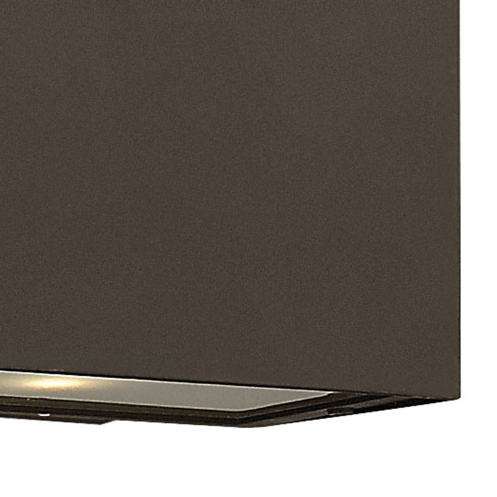 Atlantis Rectangular Outdoor Wall Down Light in Detail.