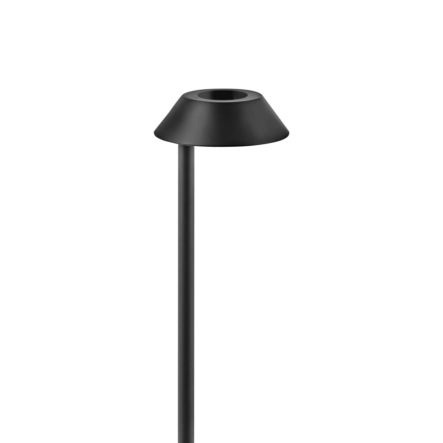 Aura Outdoor LED Path Light in Black.