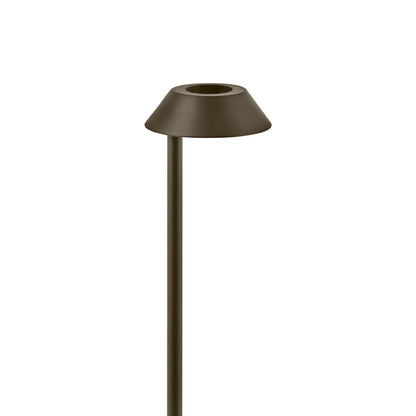 Aura Outdoor LED Path Light in Bronze.