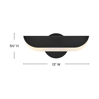 Barrett Wall Light - line drawing.