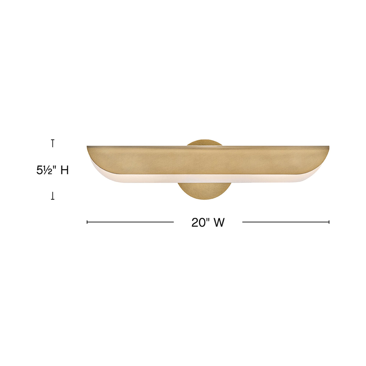 Barrett Wall Light - line drawing.