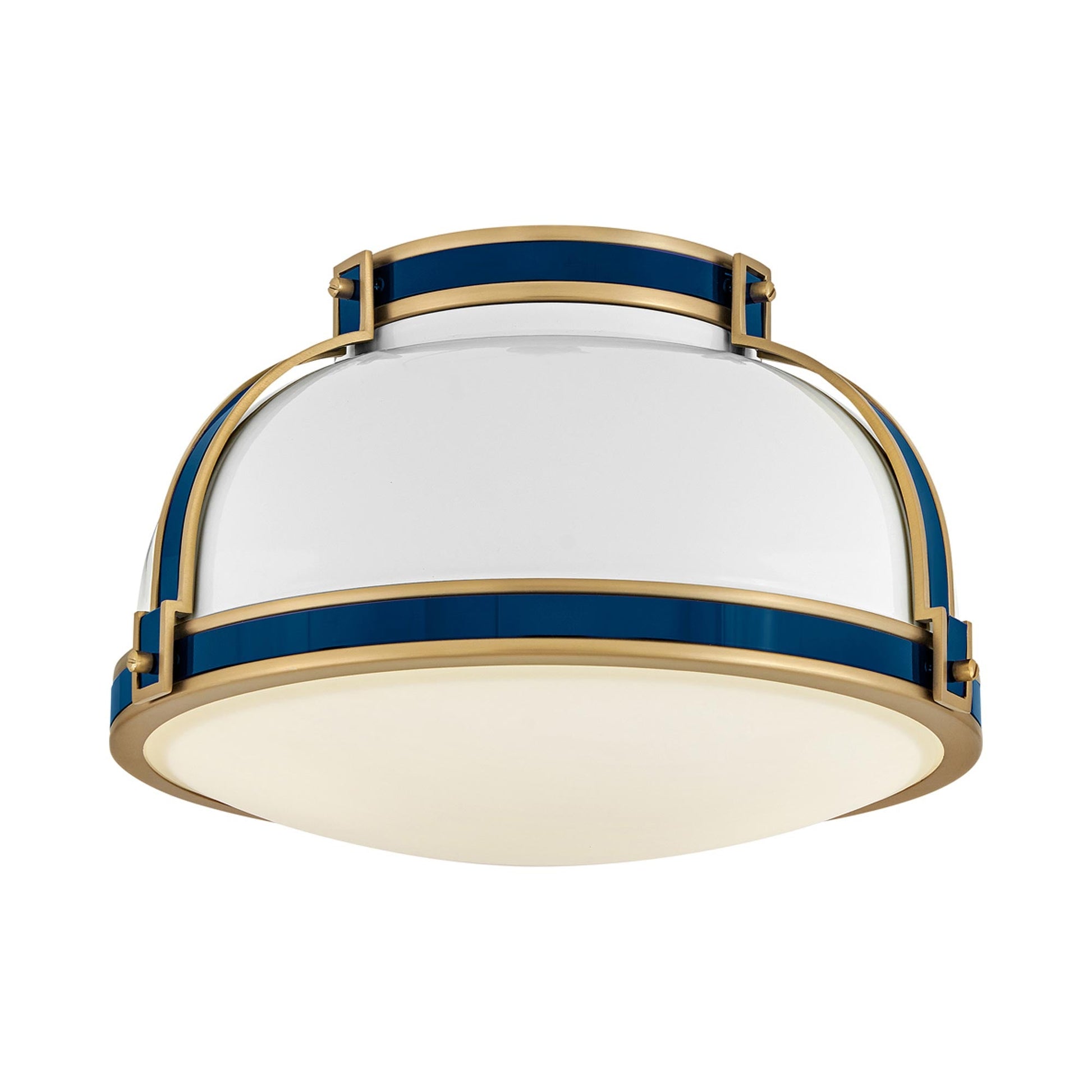 Barton Flush Mount Ceiling Light in Gloss White.