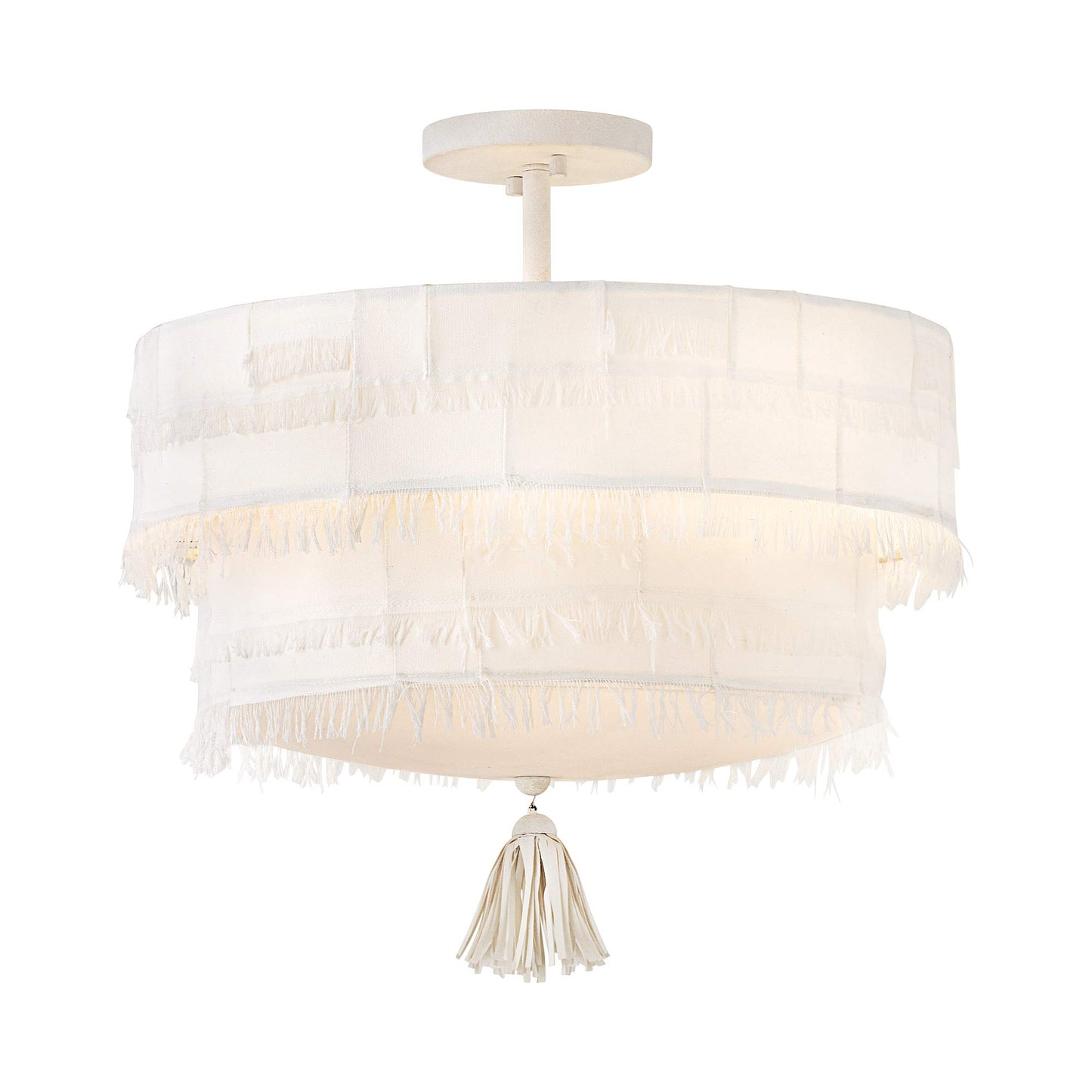 Baya Round Semi Flush Mount Ceiling Light.
