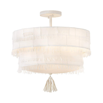 Baya Round Semi Flush Mount Ceiling Light.